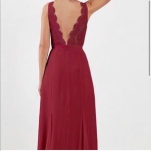 Beautiful floor length Cabernet gown